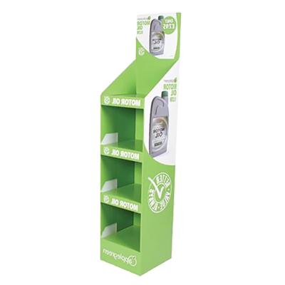 China Topwon 2020 FSDU Eco-friendly Wholesale Custom Retail Corrugated Cardboard Floor POS Display Stand for sale