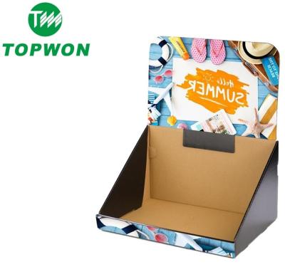 China Topwon Retail POS Counter PDQ CDU Cardboard Jewelry Display Box Eco - Friendly for sale