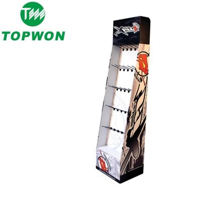 China Topwon Hot Sale Eco-friendly Retail Custom Cardboard POP Floor Hanging Display For Toothpaste for sale