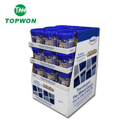 China Topwon Eco-Friendly Manufacturer Custom Pop Retail Corrugated Pallet Cardboard Walmart End Displays for sale