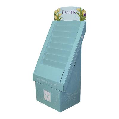 China Topwon Eco-Friendly Wholesale High Quality Hot Sale Custom Corrugated Cardboard Happy Easter Greeting Card Display Stand Holder for sale