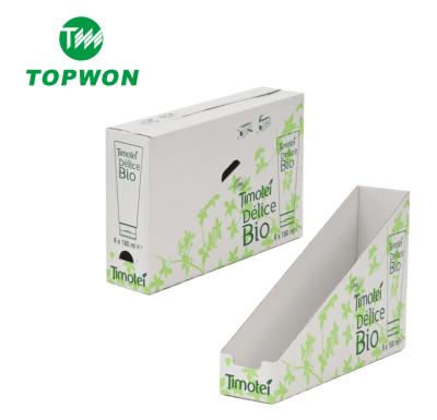 China Recycled Materials Topwon Custom Design Retail Paper Tear Out Box for sale