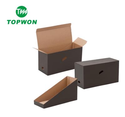 China Eco-friendly Topwon Point Of Sale Hot Shipper Counter Tear Off Box Cardboard Display Box For Stone Samples for sale