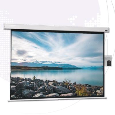 China 120 Inch Electric 16:9 Projector Screen Cinema Screen Price Rational Motorized Projection Screens for sale