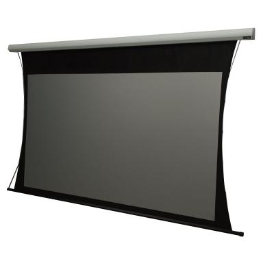 China Electric Accept Custom Order Projection Screens Tab Tension Motorized Projector Screen Movie Screen Price for sale