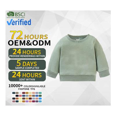 China Custom 100% Organic Baby Boy Sweater Pattern Crew Neck Rainbow Cotton Newborn Sweaters Anti Shrink Knitwear for sale