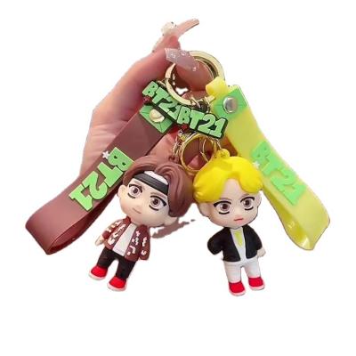 China New 3d band kpop keychains wholesalers stores gifts promotional anime local wholesale keychains and ready running kpop 3d keychains wholesale for sale