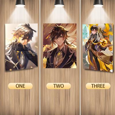 China New Popular Anime KPOP Game 3d Lenticular Posters Notice Genshin Holographic Impact Wholesale Anya 3d Posters One Piece Posters for sale