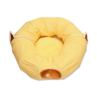 China Viable Pet Suppiers Cat Tunnels Cat Tunnel Modern Collapsible Interactive Toy Bed for sale