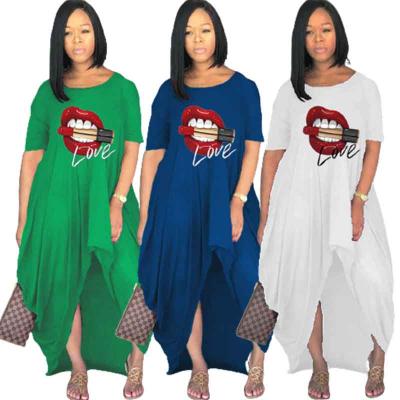 China Anti-static women beach dress feminine summer dress women dress summer style plus size women clothing S-4XL for sale