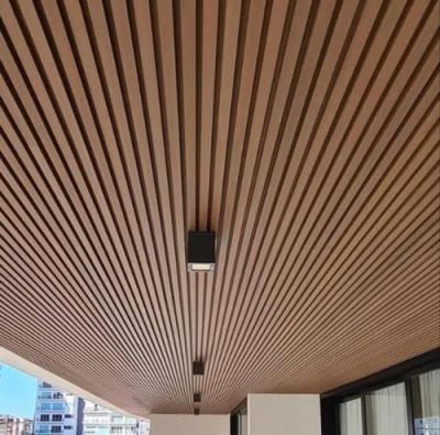 China High Quality Industrial Decorative Fireproof Wood Grain WPC Panel Ceiling Wall Cladding WPC Exterior Wall Cladding for sale