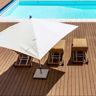 China Modern Natural Feeling Engineered Wear Resistant Wholesale Composite Pool Decking Flooring WPC Decking Board for sale