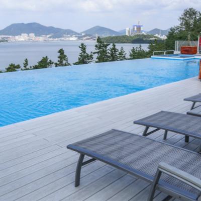 China China Wood Villa House/Pool Deck Panel Traditional Plastic Composite Decking Waterproof Anti-Slip Compound Decking for sale