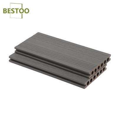 China Modern high quality wood grain scratch proof ipe wood composite wpc decking with adjustable pedestal system for sale