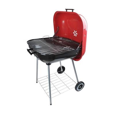 China Adjustable Height 18 Inch Kettle BBQ Grill Portable Kettle Trolley Charcoal BBQ Mobile Grill for sale