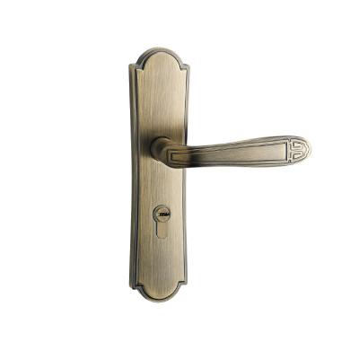 China Modern High Quality Zinc Alloy Door Lock Handle For Entrance Doors Exterior Door Hardware for sale