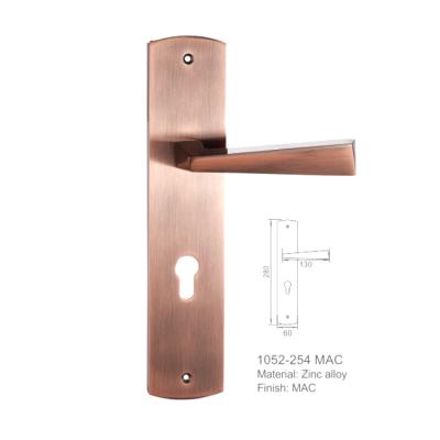 China High Quality Antique Copper Door Handle Front Entry Lock Big Door Handles for sale