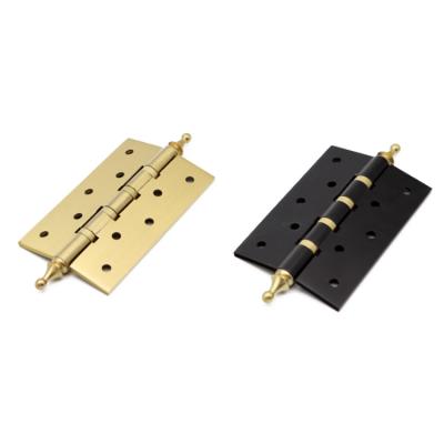 China Wholesale Italy Durable Fancy Black Brass Wooden Hardware Door Black Door Hinges for sale