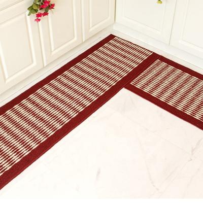 China Waterproof Kitchen Rugs and Blankets Sets 2 Piece Kitchen Rug Runner and Blankets Set Non-Slip Kitchen Floor Blanket Runner for sale