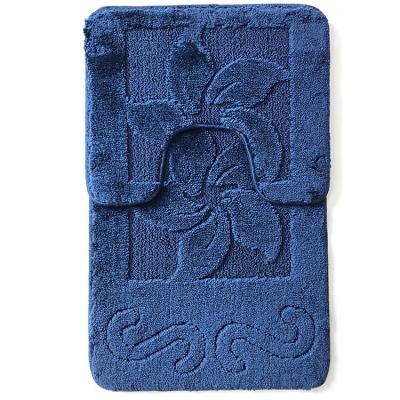 China Three Sustainable Custom Made Pieces Of Absorbent Waterproof Floor Mats Embossed Carpet Bathroom Mat for sale