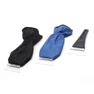 China PP/PS/Polyester Plastic Car Windshield Ice Scraper Tool Ice Scraper With Glove for sale