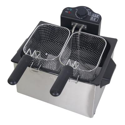 China Large Capacity 1500W Electric Deep Fryer Indoor Household Smokeless Electric Fryer for sale