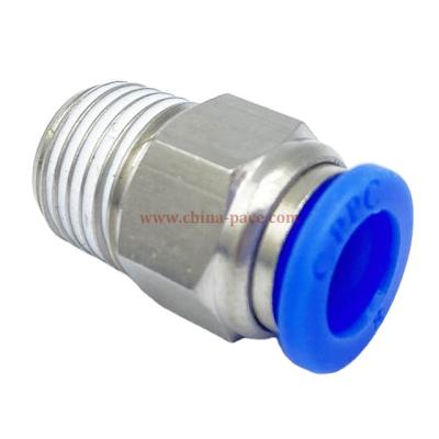 China One Touch Plastic Pneumatic Air Hose Fitting Machinery Repair Shops PC Series Fitting Push In Fittings For Compressed Air System for sale