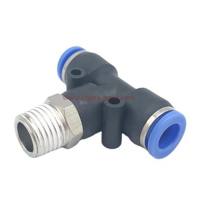 China Plastic Machinery Repair Shops Hose Connector , Air Push Fit Quick Connect Tube Fitting , One Touch Hot Pneumatic Fitting for sale