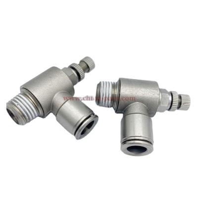 China Factory Air Flow Control Throttle Speed ​​Adjust Valve One Touch Thrust To Connect Pneumatic Fittings for sale