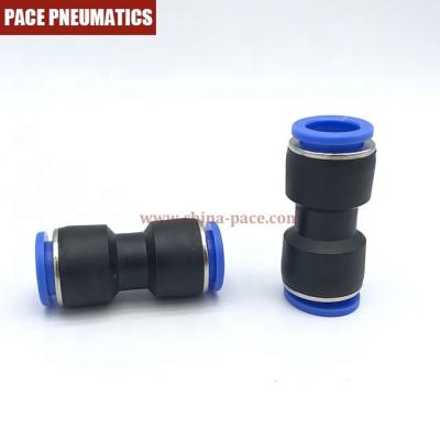 China Factory Straight Union Fittings Plastic PU 8mm Pneumatic Connector for sale