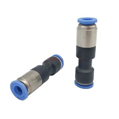 China Factory 1/4 Inch One Way Push Button Air Compressor Pneumatic Fit Plastic Check Valve for sale