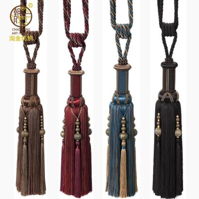 China Attractive High Quality Handmade Curtain Tassel Tiebacks for sale