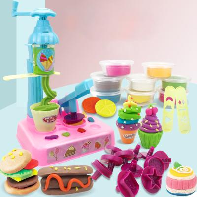 China Plastic+clay kids pretend cook play set play kneader diy toy for sale