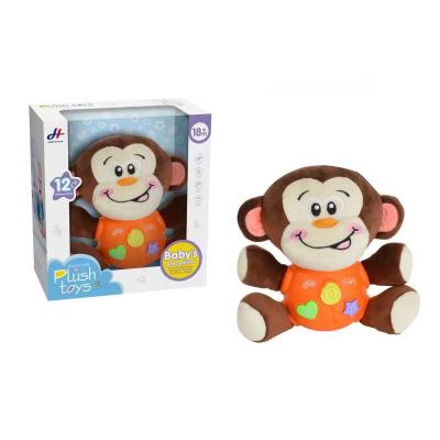 China Stuffed Plush Kids Funny Gift Electric Monkey And Stuffed Toy Animal With Music for sale