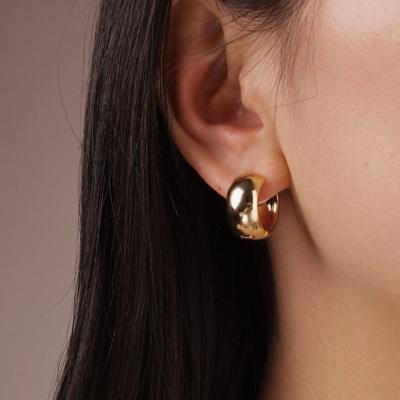 China Bestselling Lead Free Nickel Free High Quality 18k PVD Gold Plated Stainless Steel Earring for sale