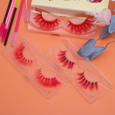 China Natural Soft Wholesale Lashes 3D Mink Lashes 3D Wholesale Seller False Eyelashes Colored Eyelashes for sale