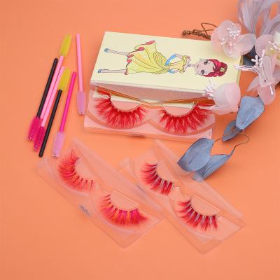 China Natural soft eyelash seller customized boxes eyelashes mink lashes3d mink wholesale seller bulk colorful eyelashes for sale