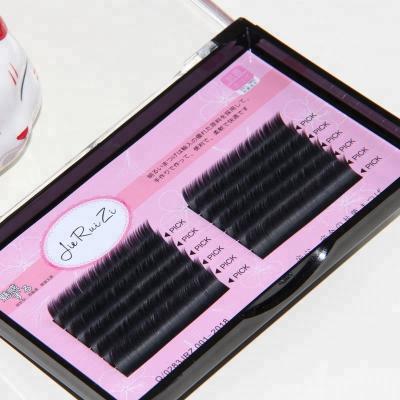 China Super Flexible High Quality Seller Tray Eyelash Extension Fans Lash Premium Silk Wicks Eyelash Extension For Sale for sale