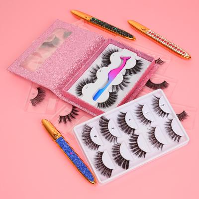 China Free Sample Natural Custom Long Fluffy Eyelash Packaging Container 3d Private Label False Silk Lashes for sale