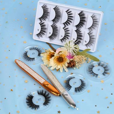 China Natural private label long strip lashes cheap clear box packing custom whips 3d wicks silk volume lashes for sale