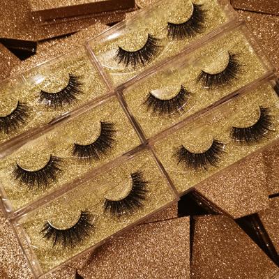 China Private Label Long Natural Faux Mink Soft Synthetic Lashes Curl 3d Silk Eyelashes Vendor for sale