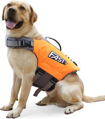 China Factory Professional Pet Stocked Swimming Vest With Safety Handle Dog Life Vest Safety Dog Life Vest for sale