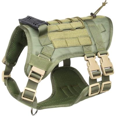 China Factory Supplier Wholesale Padded Reflective No Pull Adjustable Dog Vest Tactical Duty Dog Harness for sale