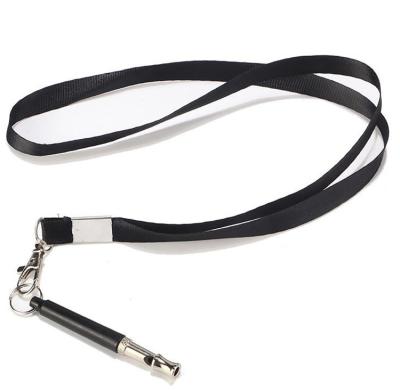 China Metal Dog Training Whistle for Recall and Bark Control with Lanyard Strap Professional Dog Whistles for sale