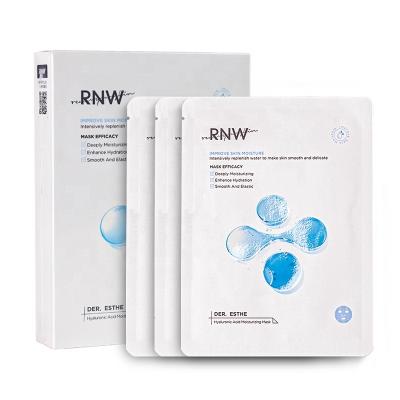 China RNW Moisturizer Beauty Sheet Face Mask Hyaluronic Acid Vegan Facial Collagen Firming Hydration Exfoliating Korean Skin Care Products (New) for sale