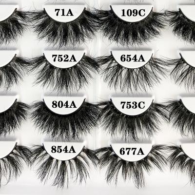 China Realistic and natural box 3d wholesale custom bottom full streak strip mink lashes mink eyelashes 3d vendors 25mm dramatic mink eyelashes for sale