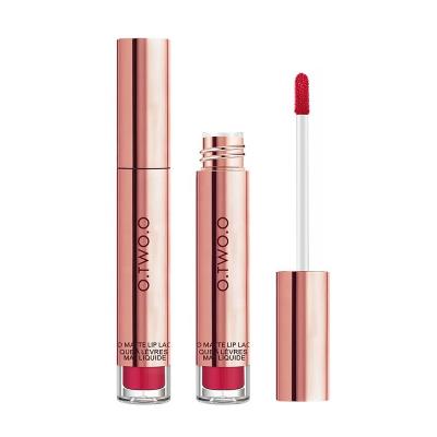 China O.TWO.O otwoo Cosmetics O.TWO.O Selling Velvet Matte Lip Gloss Makeup Top Seller Waterproof Vegan Waterproof Dye Waterproof Hot Nude Dropping Liquid Lipstick for sale