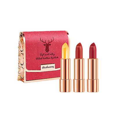 China Velvet Waterproof Matte Lipstick Set With Luxury Bag Waterproof Long Lasting Moisturize Beauty Makeup High Quality Lipsticks Wholesale for sale