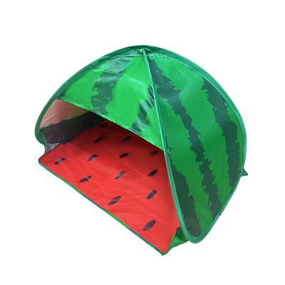 China Large Size Camouflage/Field Game Watermelon Print Manufacturers Sleep Beach Tents Folding Head Mini Sun Tent Tent for sale