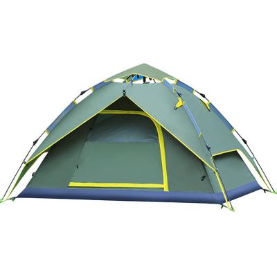 China Camouflage / Field Game 2-3 Person Automatically Raise Tent Canvas Top Bell Tents Open Outdoor Tents for sale